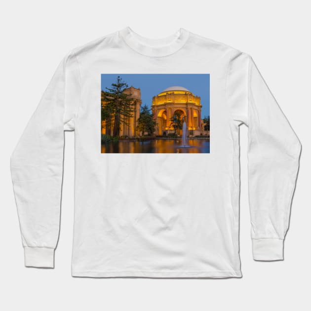 Palace of Fine Art Fountain Long Sleeve T-Shirt by jforno